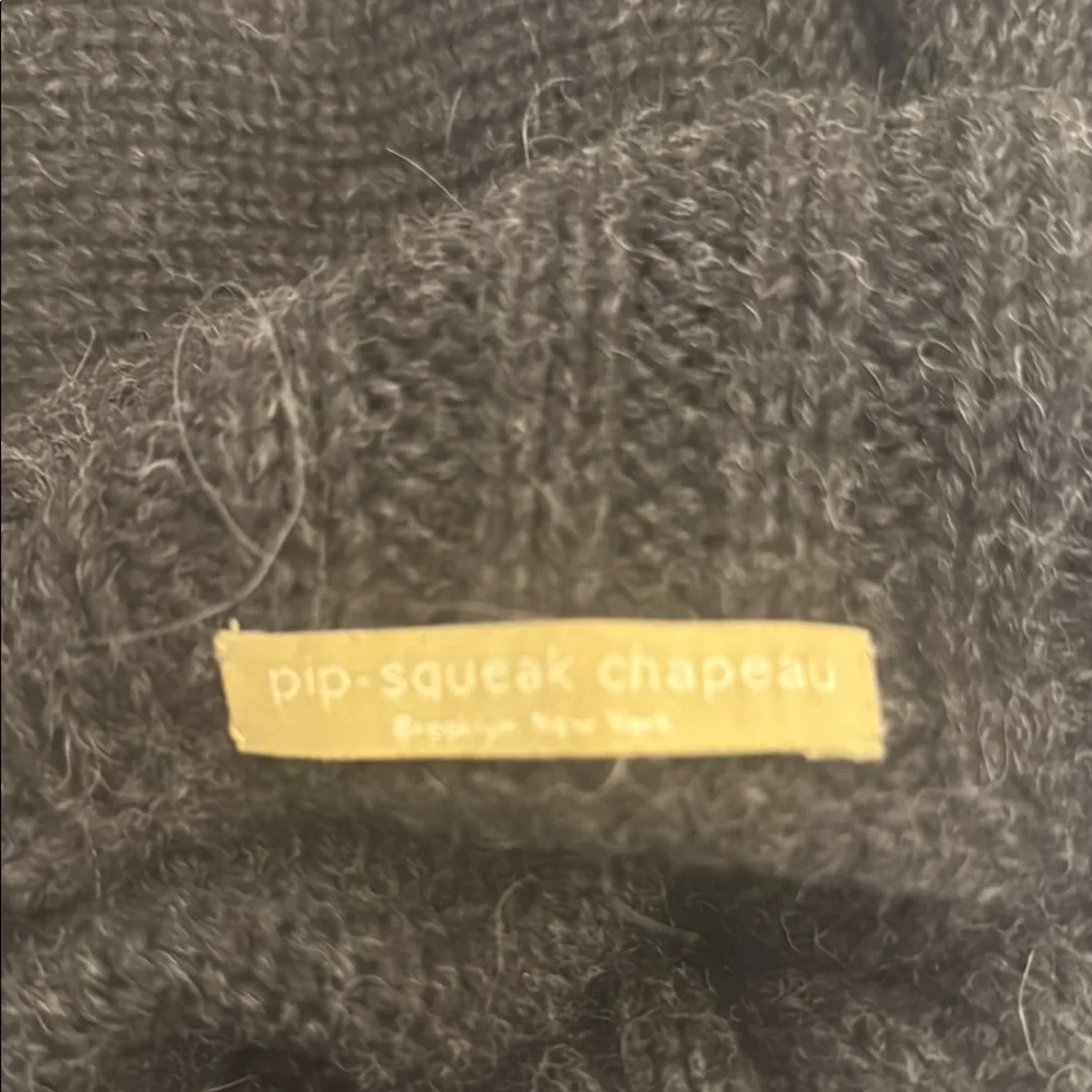 Gray Asymmetrical wool Poncho - Picture 6 of 9